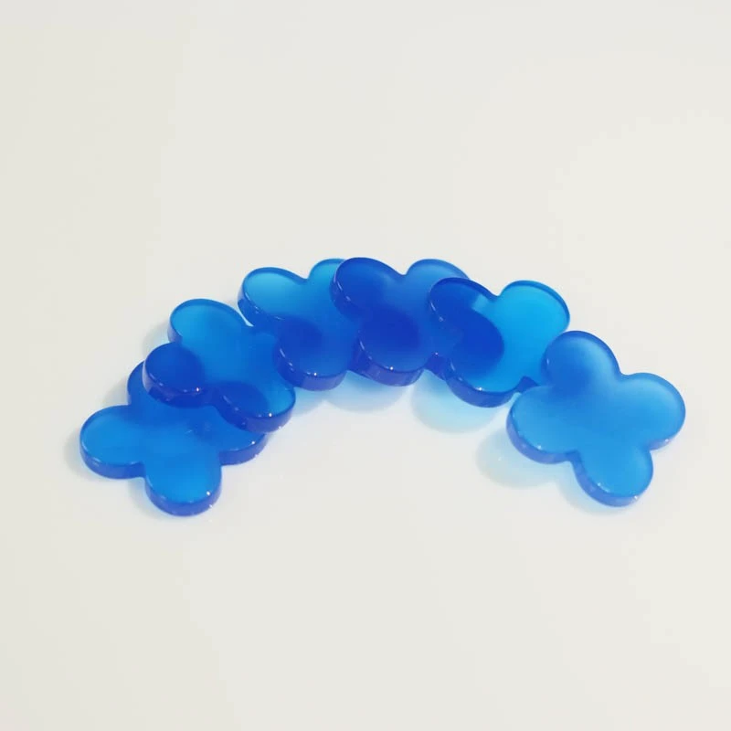 Natural Blue Agate Clover Stone factory